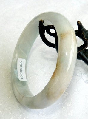 "Fu Lu Shou" Three Color Burmese Jadeite Bangle Bracelet Grade A 56mm + Certificate (699)