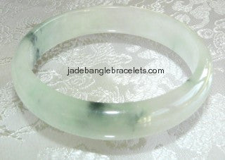 Clearance-High Polish Translucent Burmese Jadeite Bangle 61mm (JBB2007)