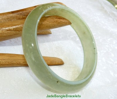 Sale-"Endlessly Interesting" Chinese Jade Bangle Bracelet 56mm (JBB3303)
